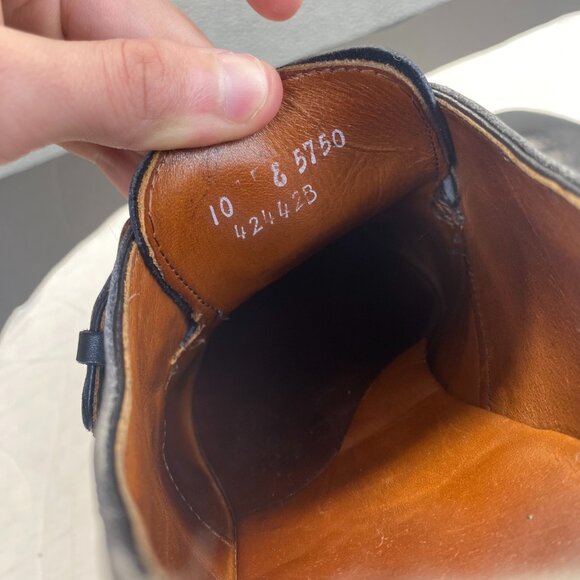 Allen Edmonds Warwick Black Plymouth Single Monk Straps Size 10 5750 USA,Mens - Picture 8 of 12